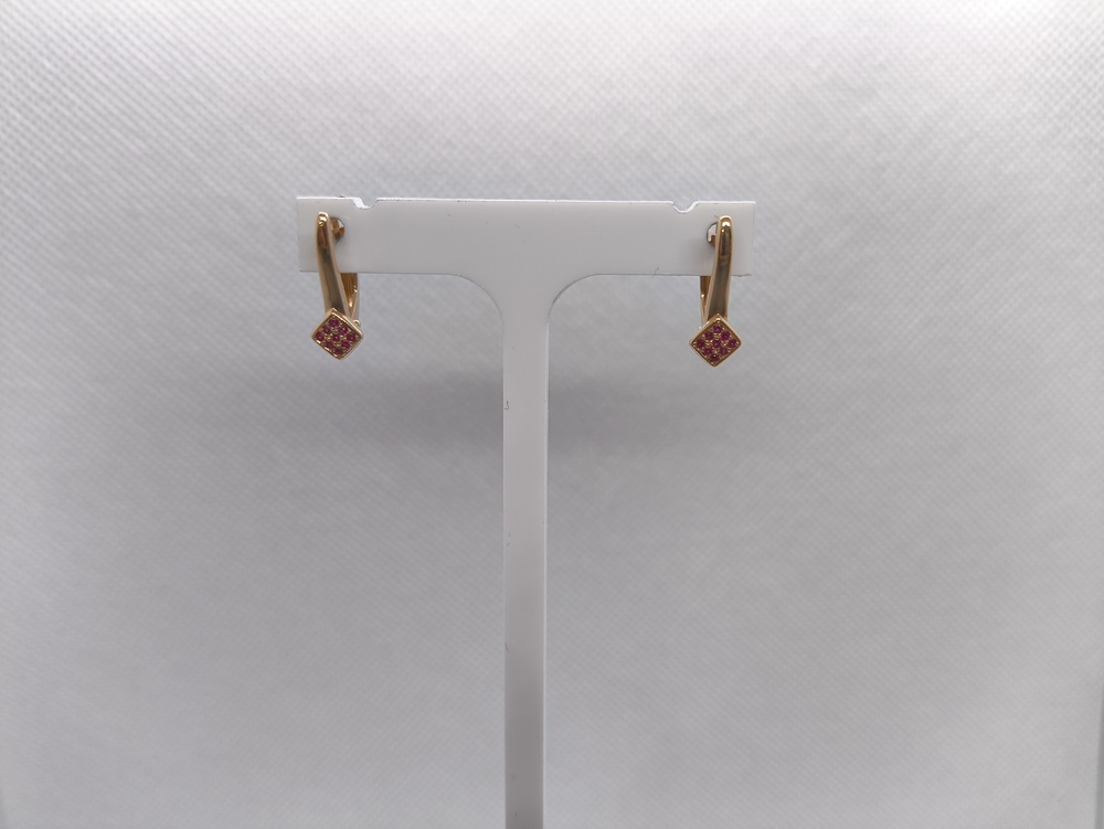 СКМИ585 СЕРЬГИ С КАМНЯМИ (Au 585)