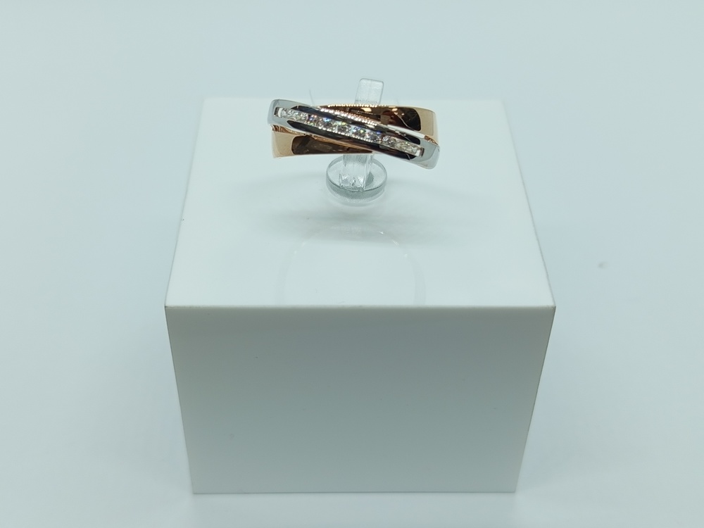 КОЛЬЦО С КАМНЯМИ (Au 585)