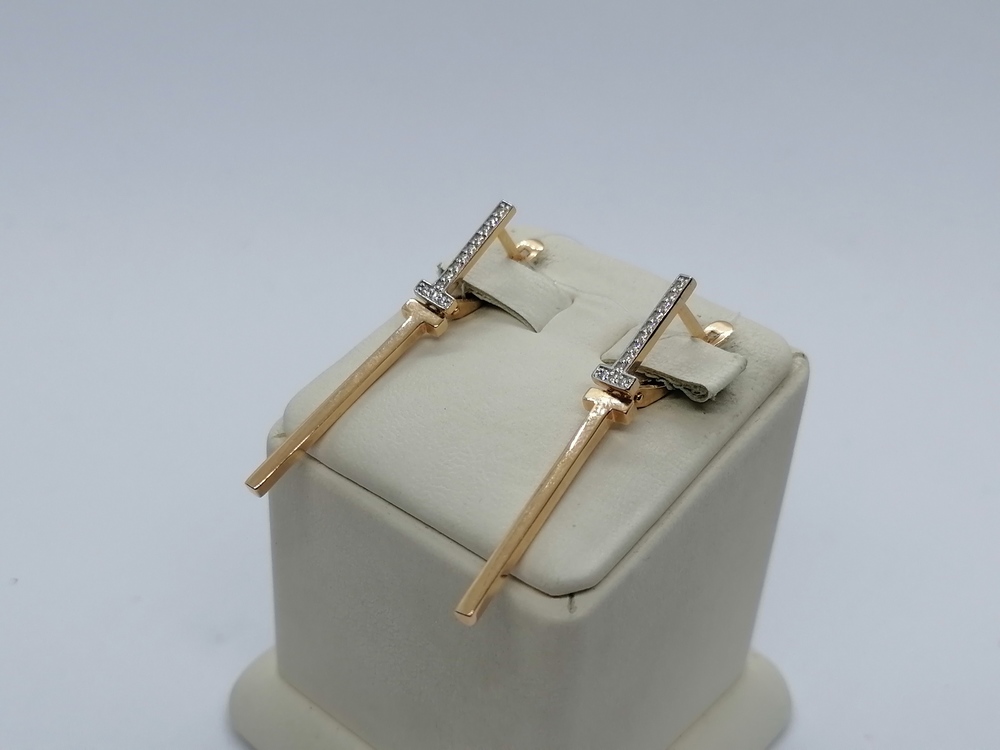 СЕРЬГИ С КАМНЯМИ (Au 585)