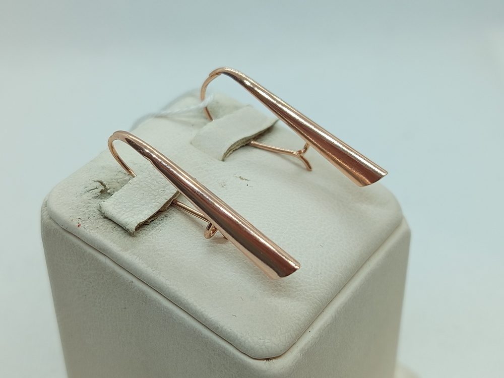 СБКМ585 СЕРЬГИ БЕЗ КАМНЯ (Au 585)