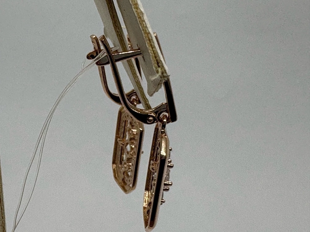 СЕРЬГИ С КАМНЯМИ (Au 585)