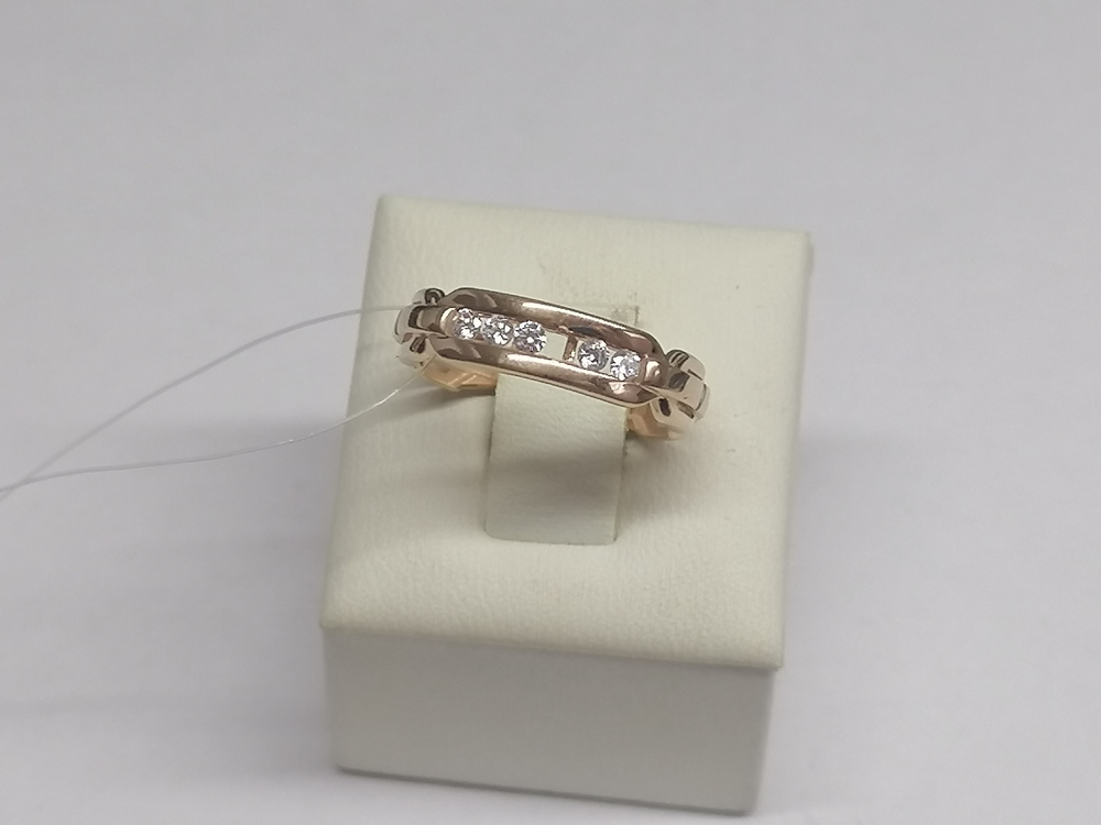 КОЛЬЦО С КАМНЯМИ (Au 585) КОЛЬЦО С КАМНЯМИ (Au 585)