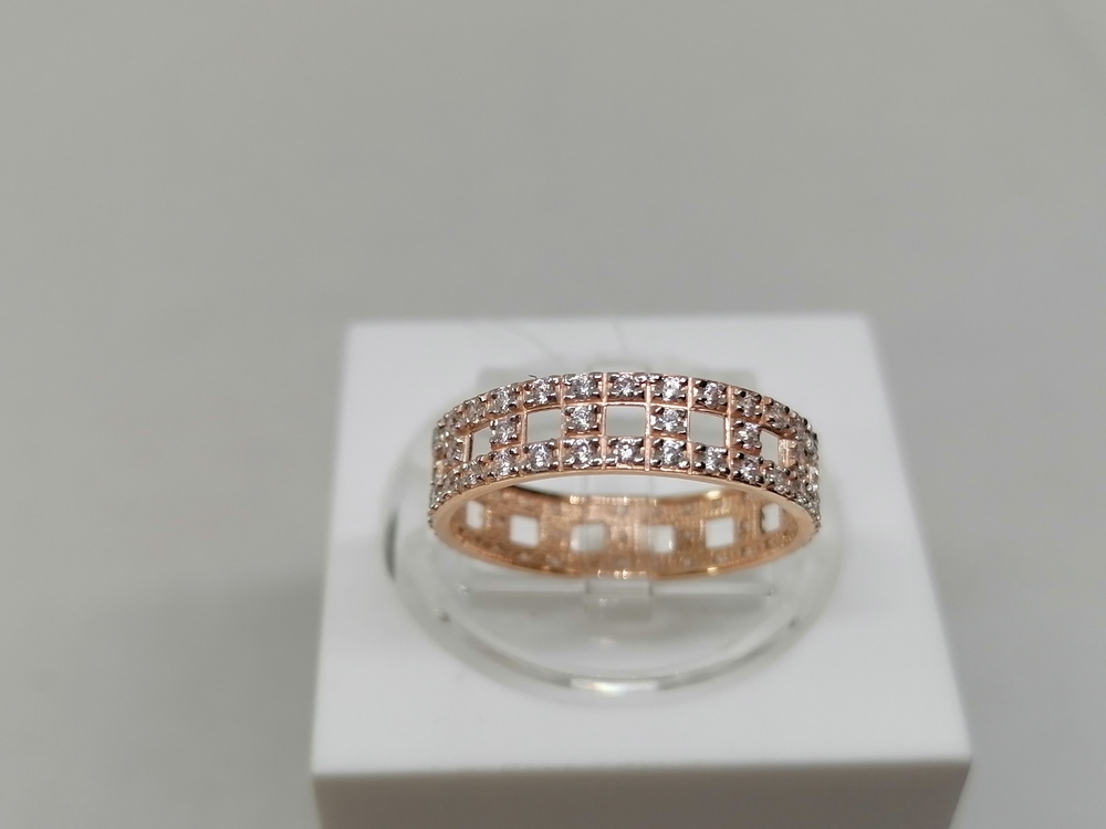 КОЛЬЦО С КАМНЯМИ (Au 585)