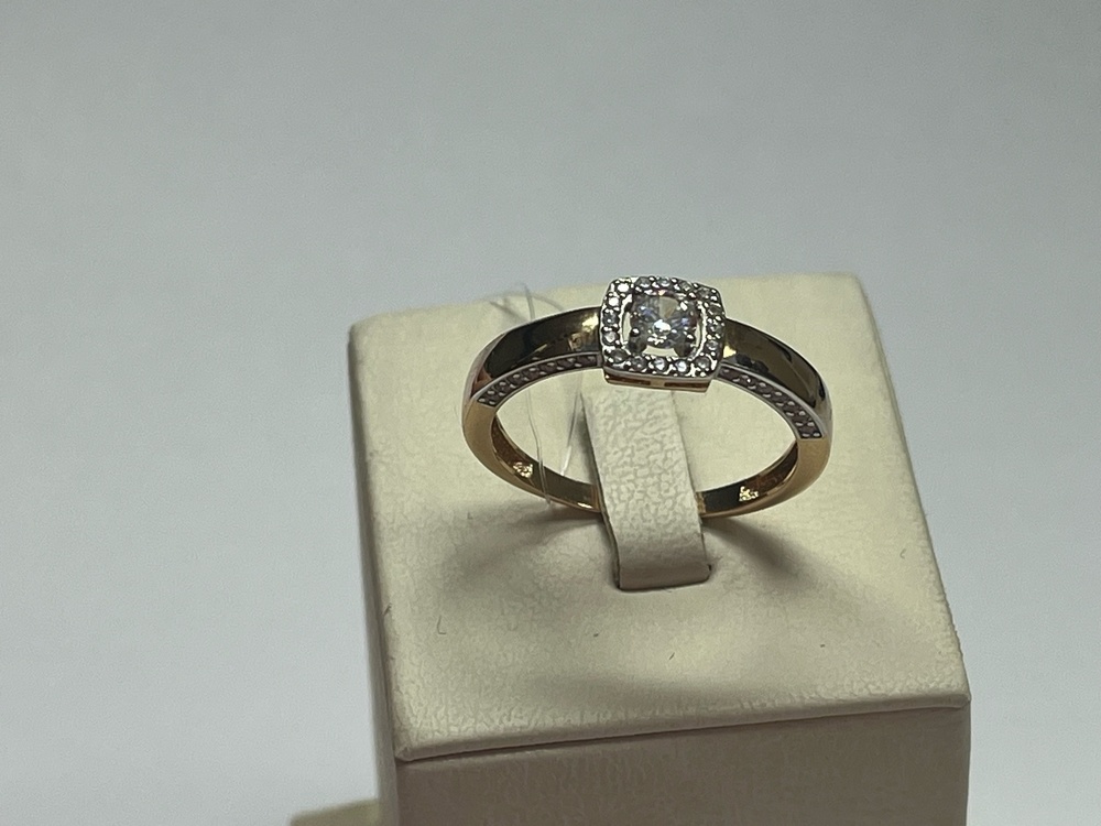 КОЛЬЦО С КАМНЯМИ (Au 585)