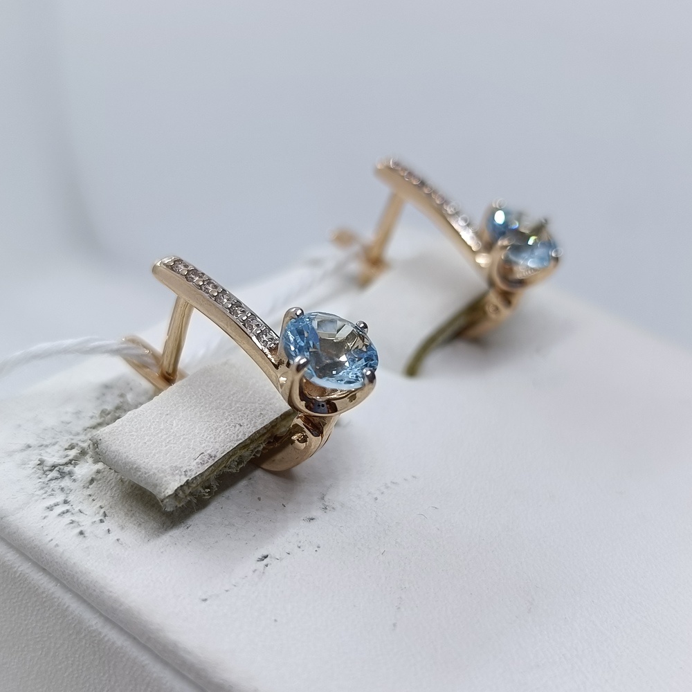 СЕРЬГИ С КАМНЯМИ (Au 585)