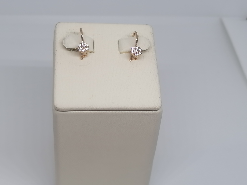 СПТ585 СЕРЬГИ С ПЕТЕЛЬКОЙ (Au 585)