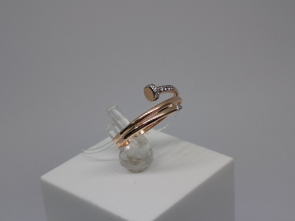 КОЛЬЦО С КАМНЯМИ (Au 585)