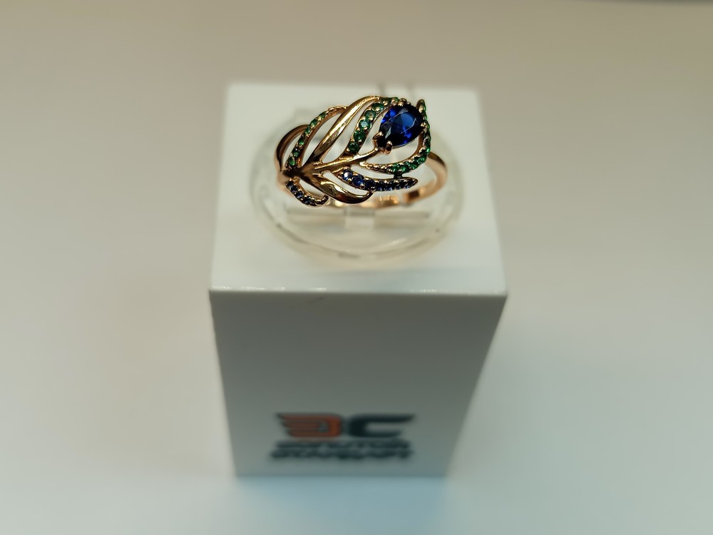 КОЛКМИ585 КОЛЬЦО С КАМНЯМИ (Au 585)