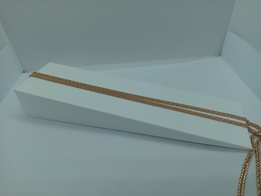 ЦПР2585 ЦЕПЬ ПУСТОТЕЛАЯ Ромб двойной (Au 585)