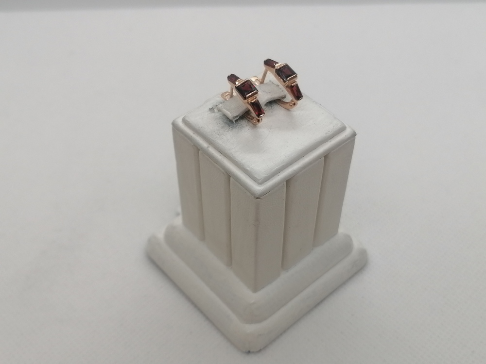 СЕРЬГИ ГРАНАТ (Au 585)