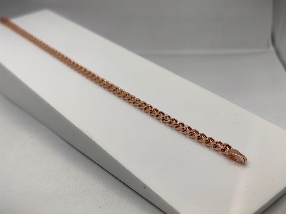 7100002П-18 БРАСЛЕТ ПУСТОТЕЛЫЙ Панцирное (Au 585)