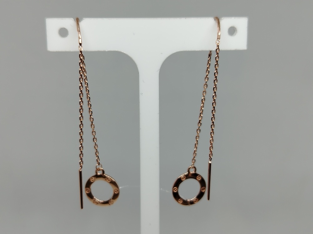 СЕРЬГИ ПРОДЕВКИ без камня (Au 585)