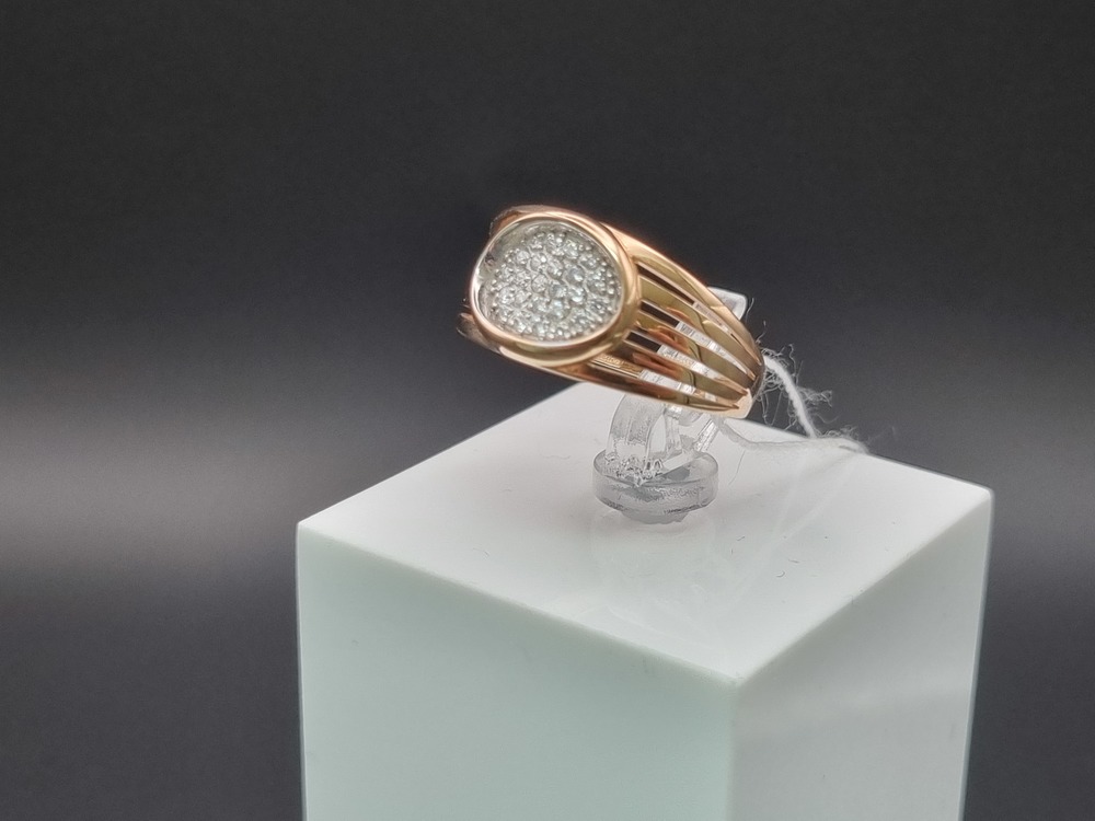 КОЛЬЦО С КАМНЯМИ (Au 585)