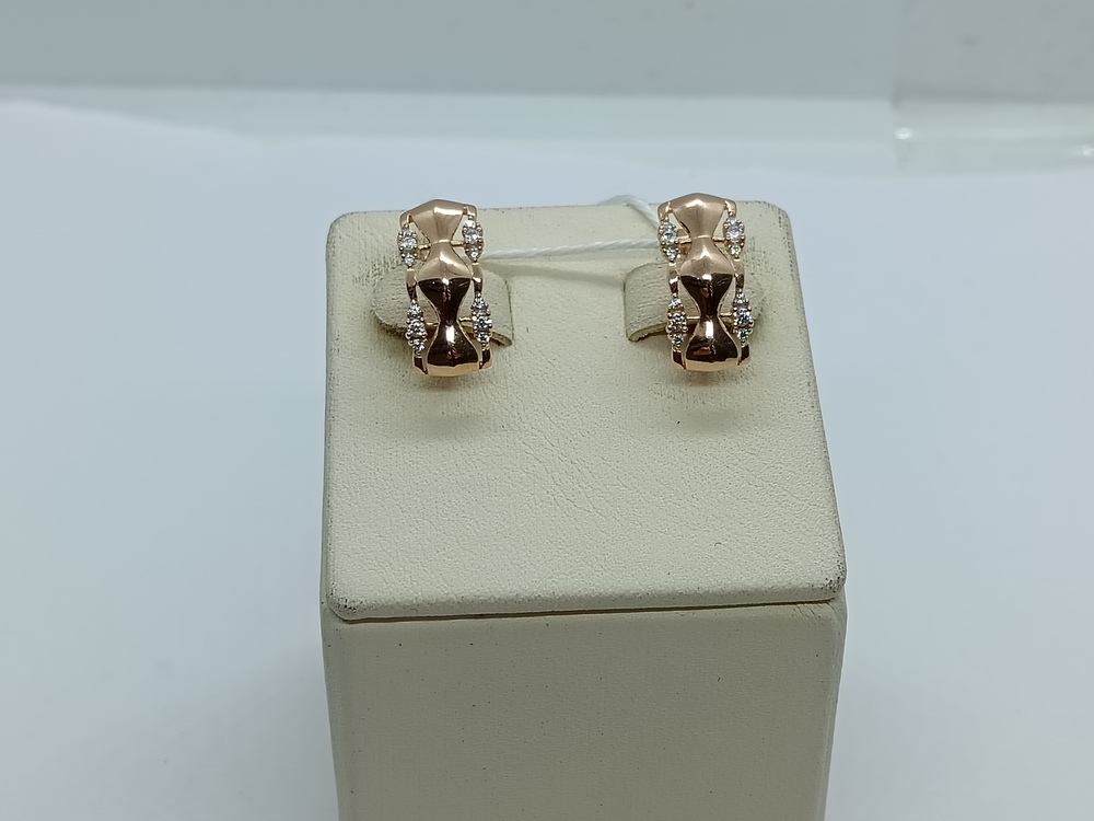 СКМИ585 СЕРЬГИ С КАМНЯМИ (Au 585)