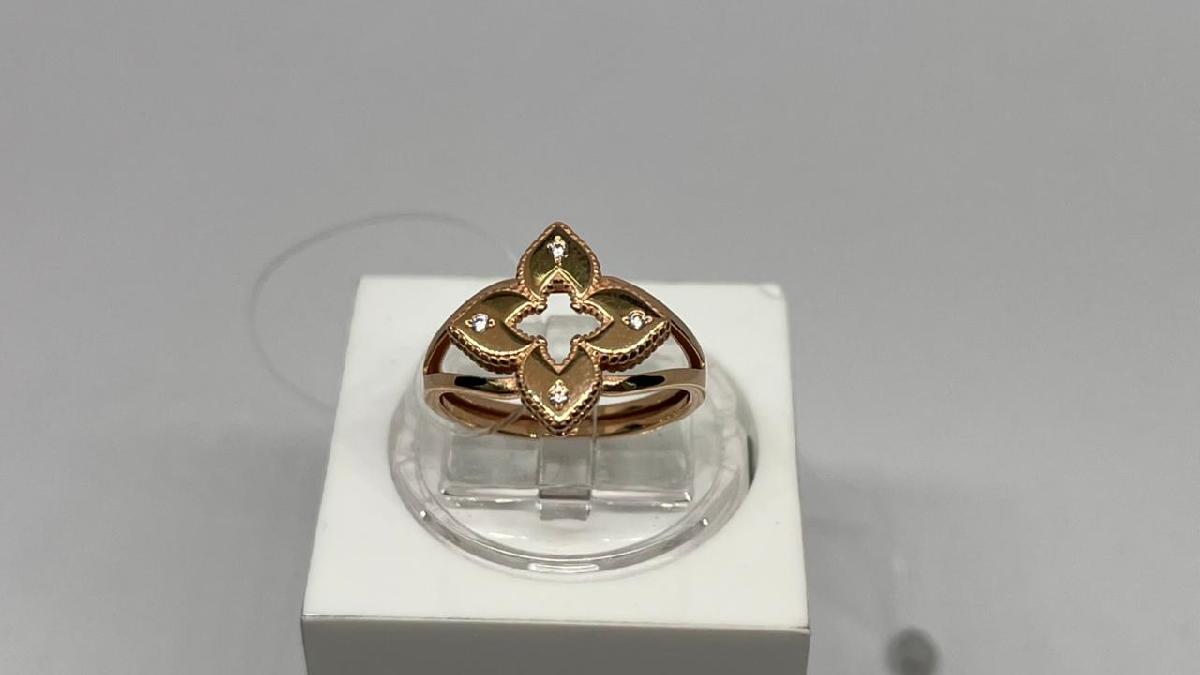 КОЛЬЦО С КАМНЯМИ (Au 585)