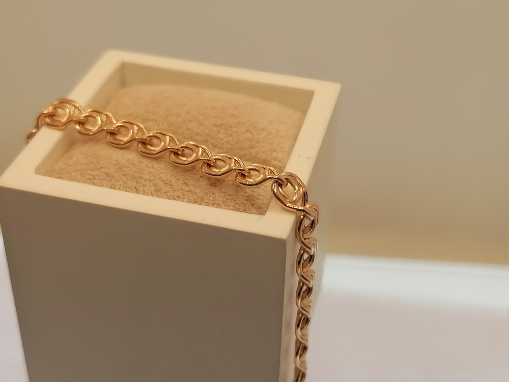 БРАСЛЕТ ПУСТОТЕЛЫЙ Лав (Au 585)