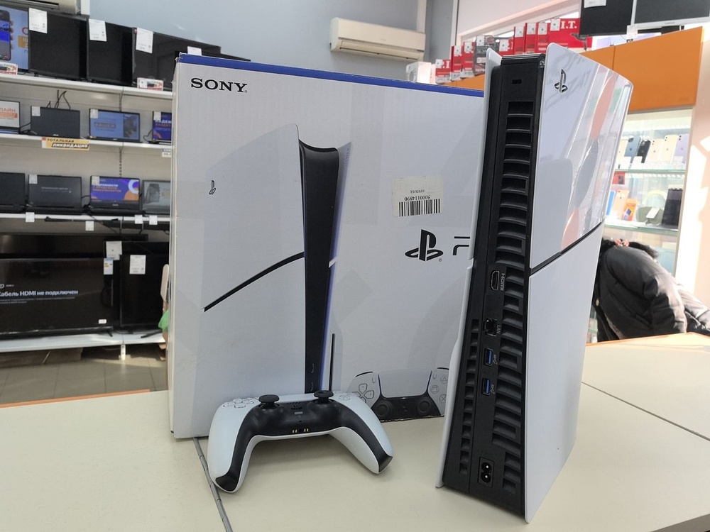 Игровая приставка PlayStation 5 Slim 1TB (С дисководом) Игровая приставка PlayStation 5 Slim 1TB (С дисководом)