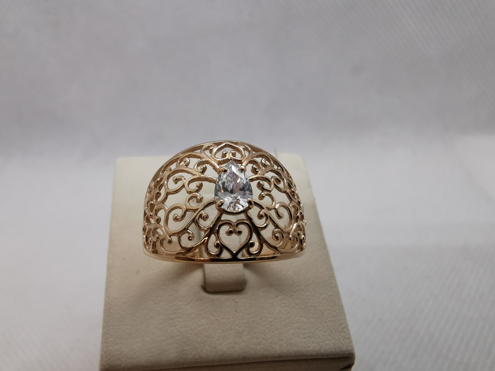 КОЛЬЦО С КАМНЕМ (Au 585)