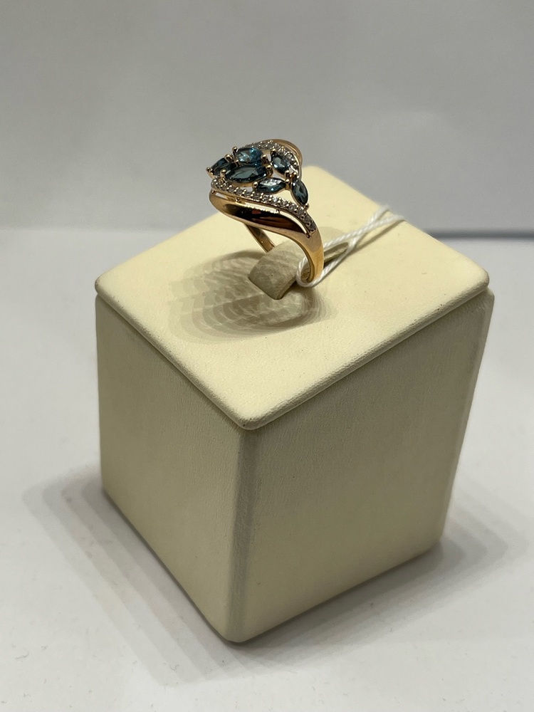 КОЛКМИ585 КОЛЬЦО С КАМНЯМИ (Au 585)