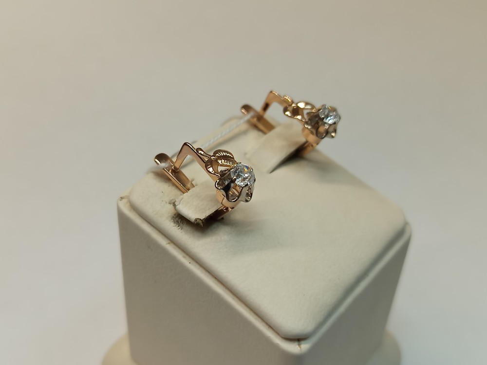 СЕРЬГИ С КАМНЕМ (Au 583)