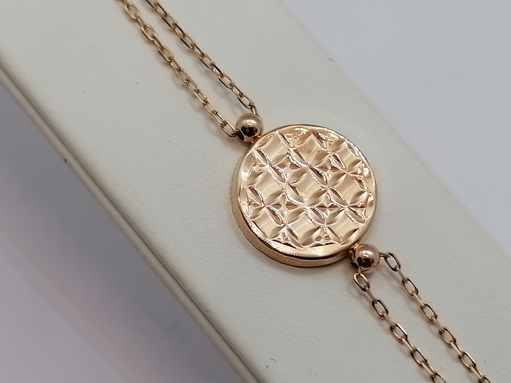 БРАСЛЕТ ПУСТОТЕЛЫЙ Фантазия Au 585