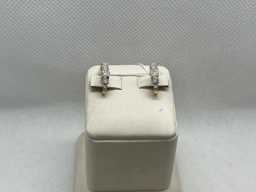 СКМИ585 СЕРЬГИ С КАМНЯМИ (Au 585)