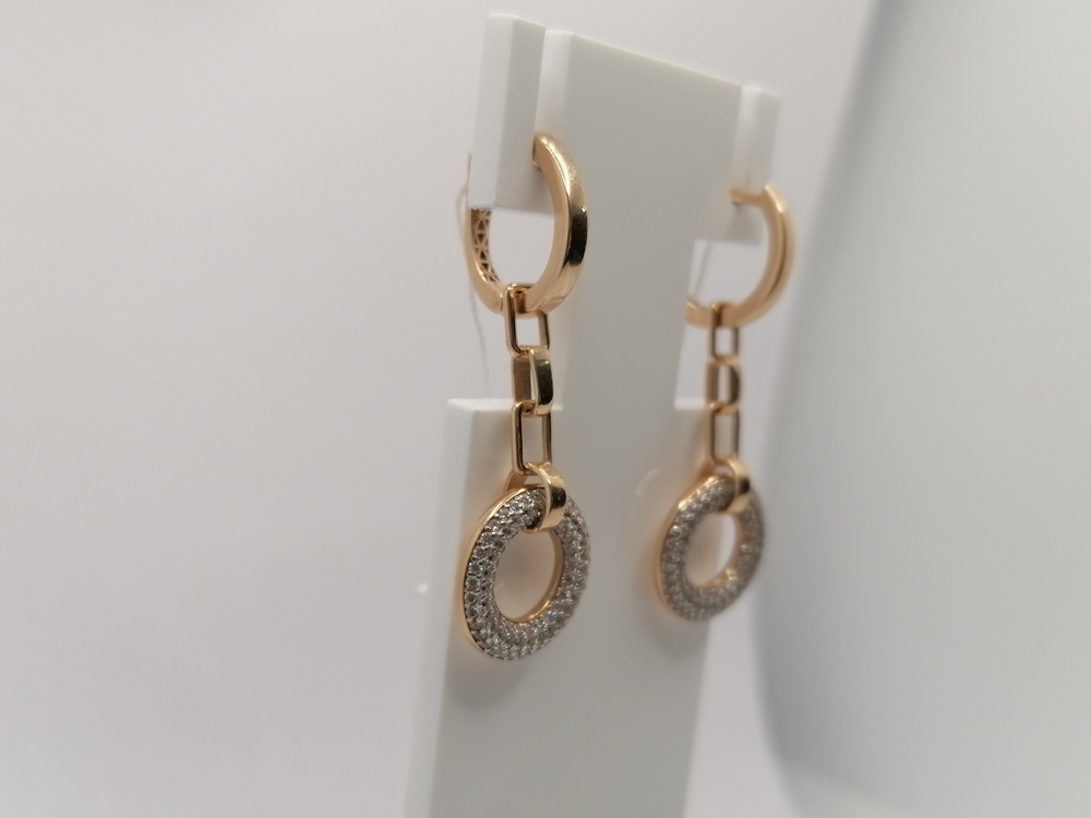 СЕРЬГИ С КАМНЯМИ (Au 585)