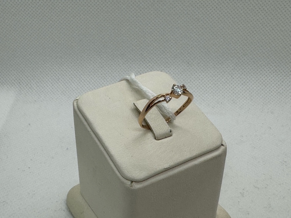 КОЛЬЦО С КАМНЯМИ (Au 585)