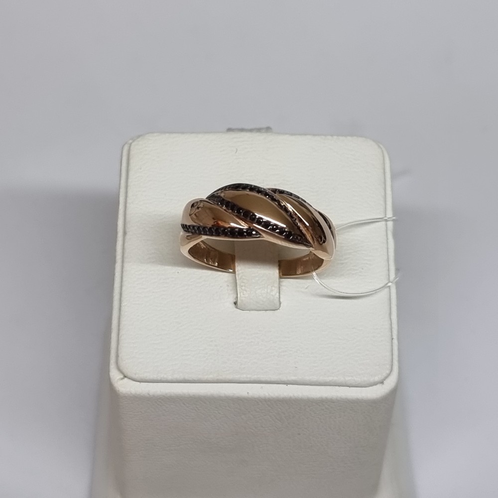 КОЛЬЦО С КАМНЯМИ (Au 585)