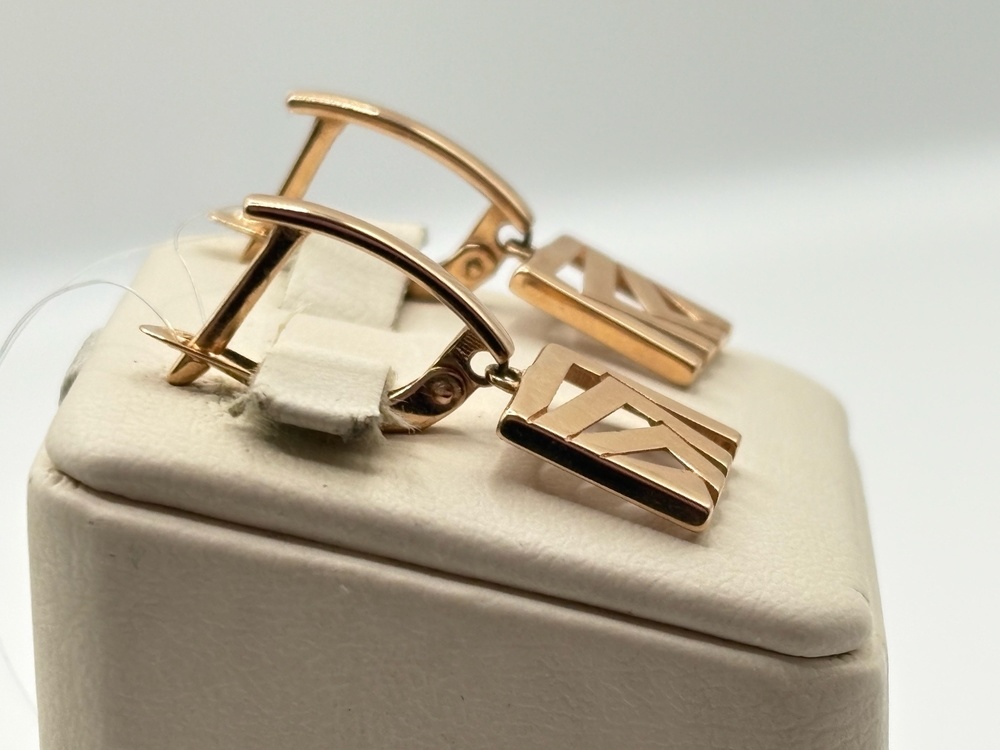 СЕРЬГИ БЕЗ КАМНЯ (Au 585)