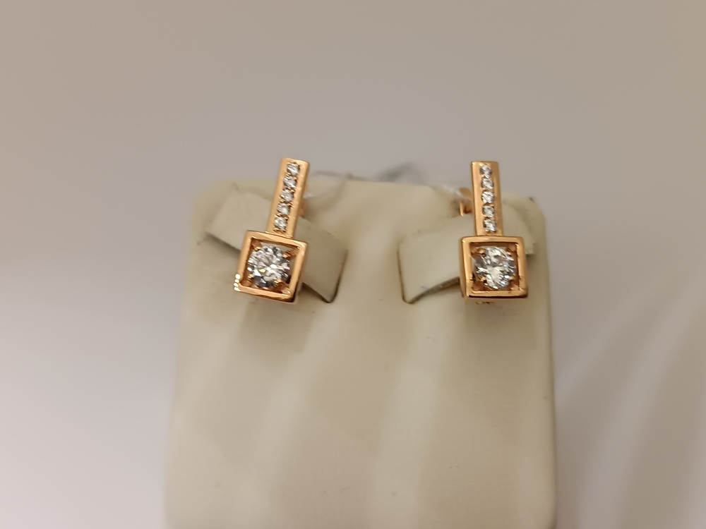 СЕРЬГИ С КАМНЯМИ (Au 585)