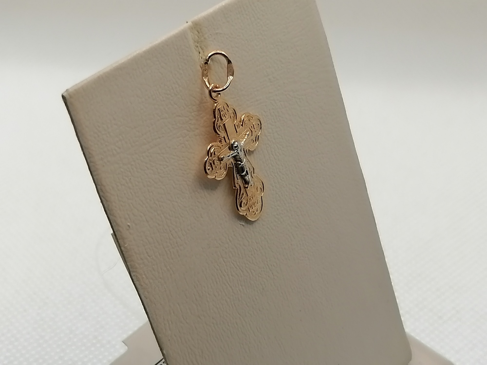 ПОДВЕСКА КРЕСТ без камня (Au 585)