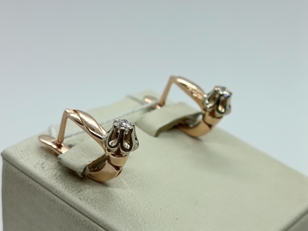 СЕРЬГИ БРИЛЛИАНТ (Au 585)