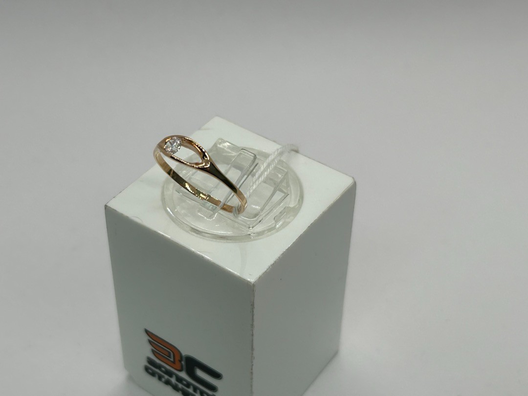 КОЛКМ585 КОЛЬЦО С КАМНЕМ (Au 585)