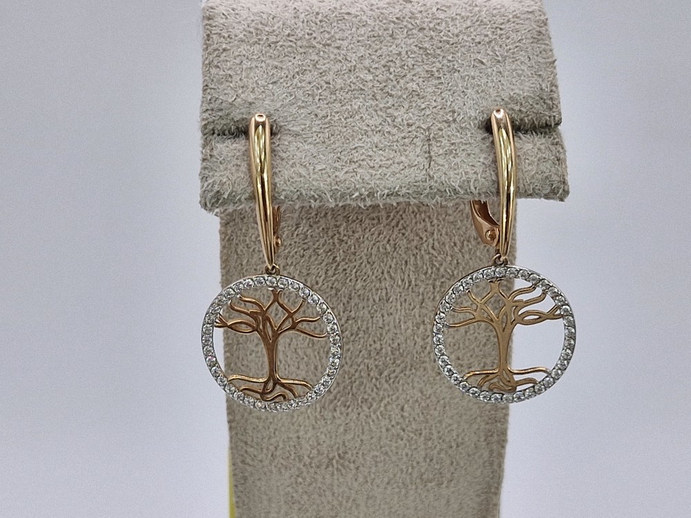 СЕРЬГИ С КАМНЯМИ (Au 585)