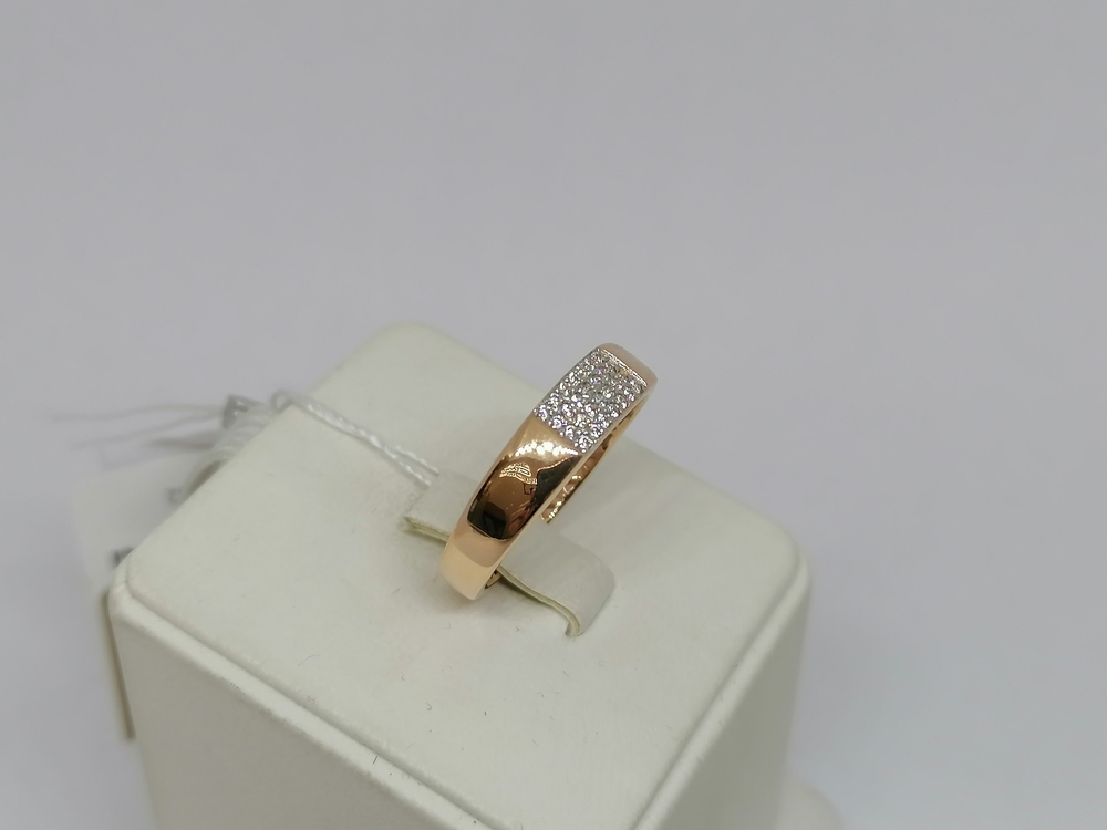 КОЛЬЦО С КАМНЯМИ (Au 585)