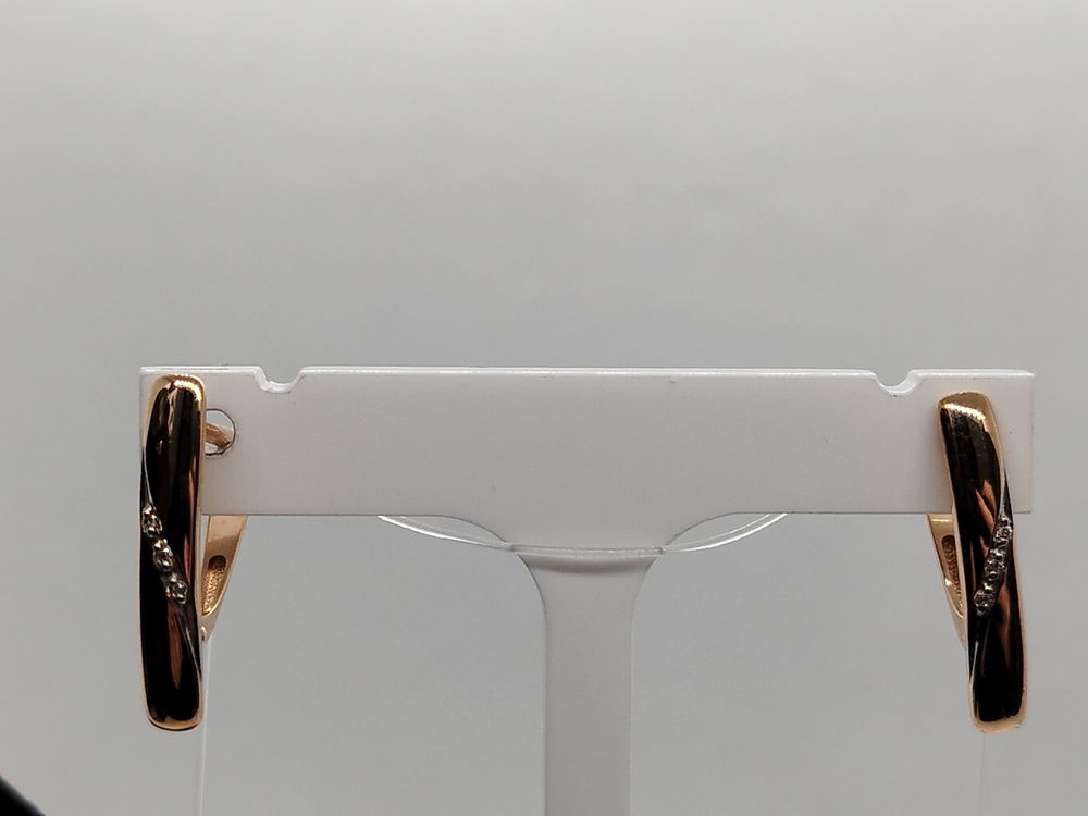 019272-1102 СЕРЬГИ С КАМНЯМИ (Au 585)