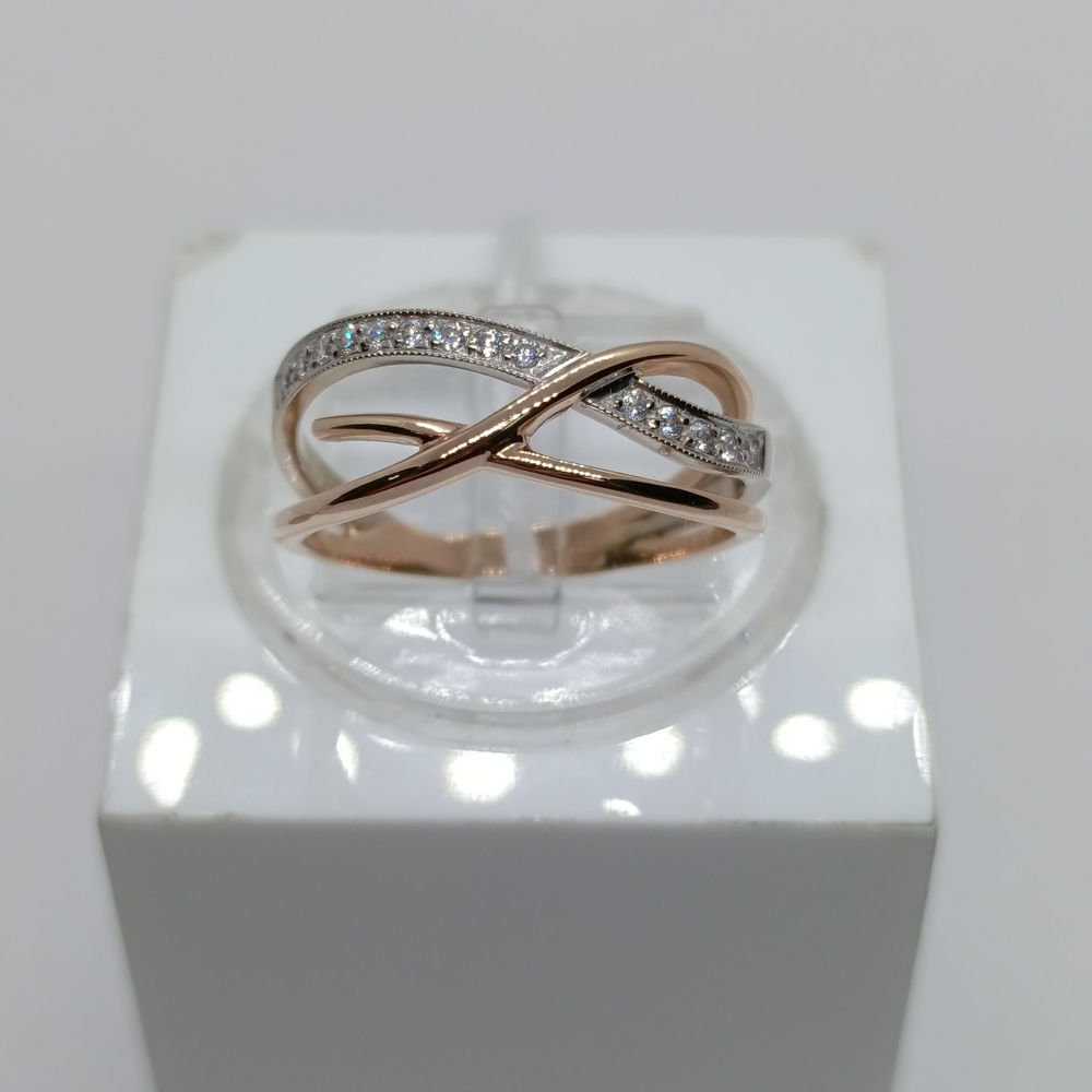 КОЛКМИ585 КОЛЬЦО С КАМНЯМИ (Au 585)