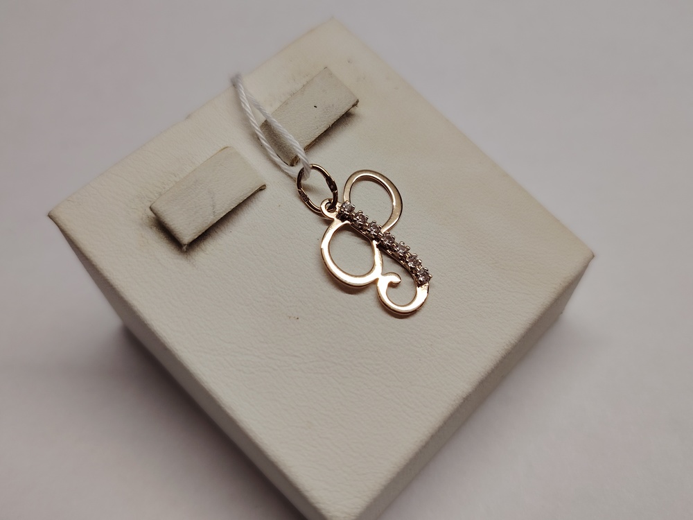 ПОДВЕСКА БУКВА Ф Au 585