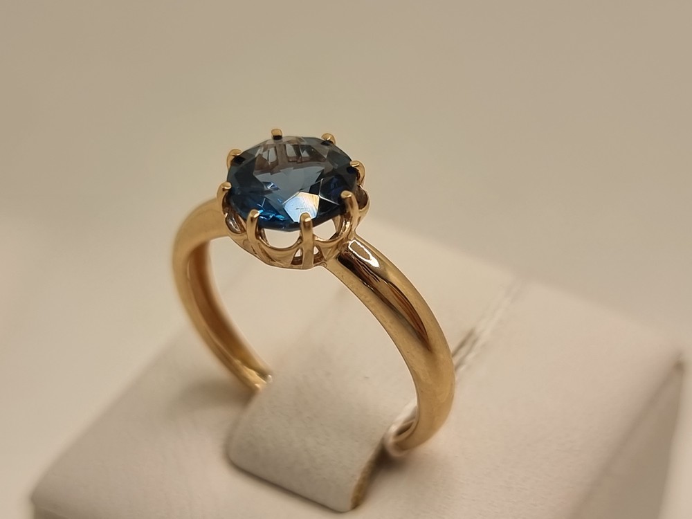 КОЛЬЦО ЛОНДОН ТОПАЗ (Au 585)