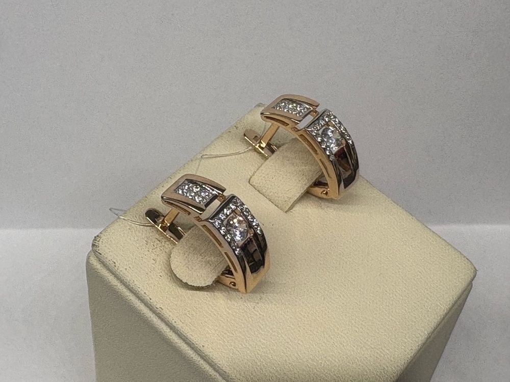 СЕРЬГИ С КАМНЯМИ (Au 585)