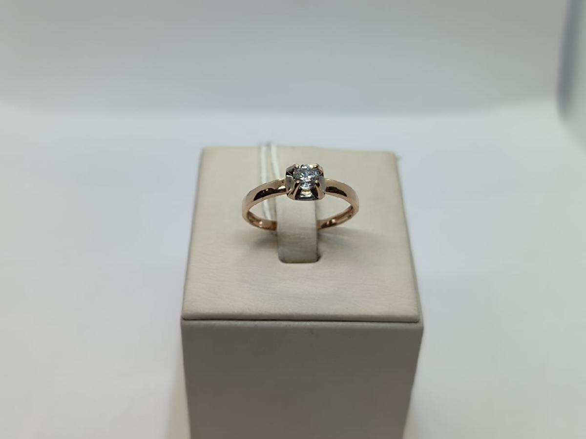 КОЛКМ585 КОЛЬЦО С КАМНЕМ (Au 585)