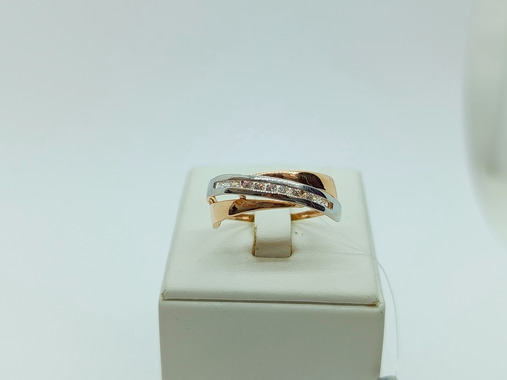 КОЛЬЦО С КАМНЯМИ (Au 585)