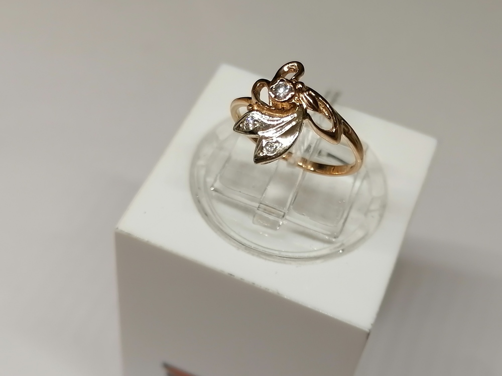 КОЛКМИ585 КОЛЬЦО С КАМНЯМИ (Au 585)