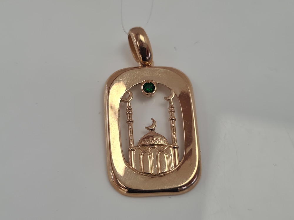 ПОДВЕСКА МЕЧЕТЬ с камнем (Au 585)