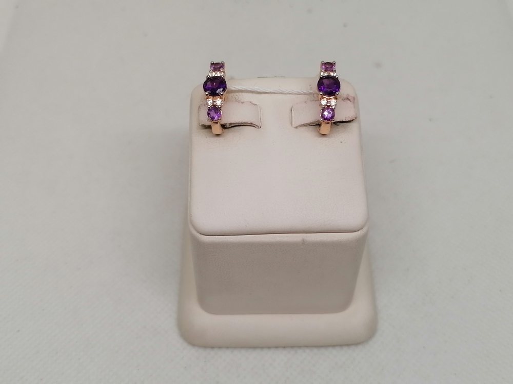 СЕРЬГИ С КАМНЯМИ (Au 585)