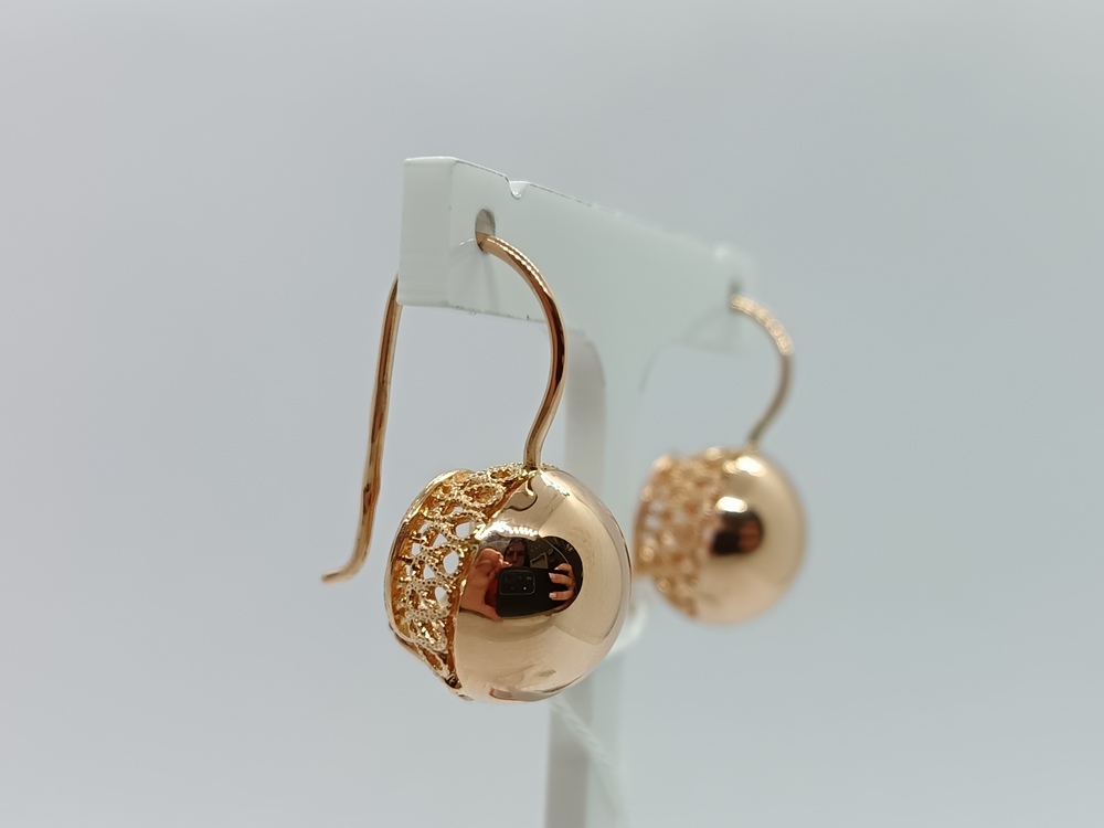 СЕРЬГИ ШАРЫ (Au 585)