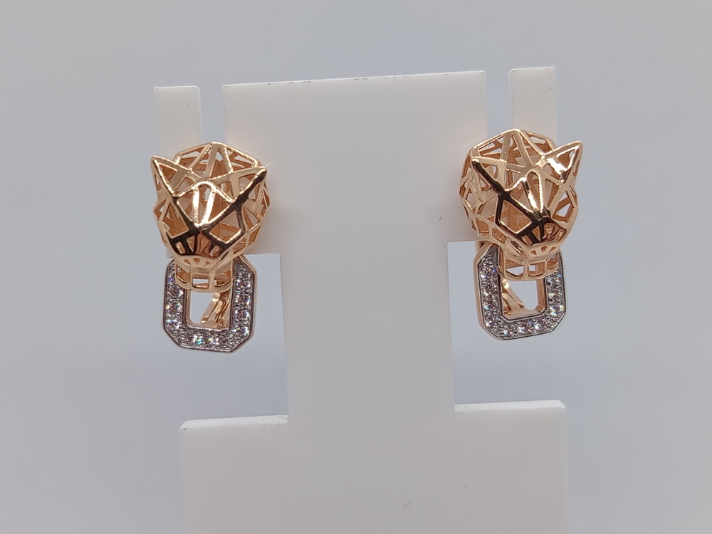 СЕРЬГИ С КАМНЯМИ (Au 585)