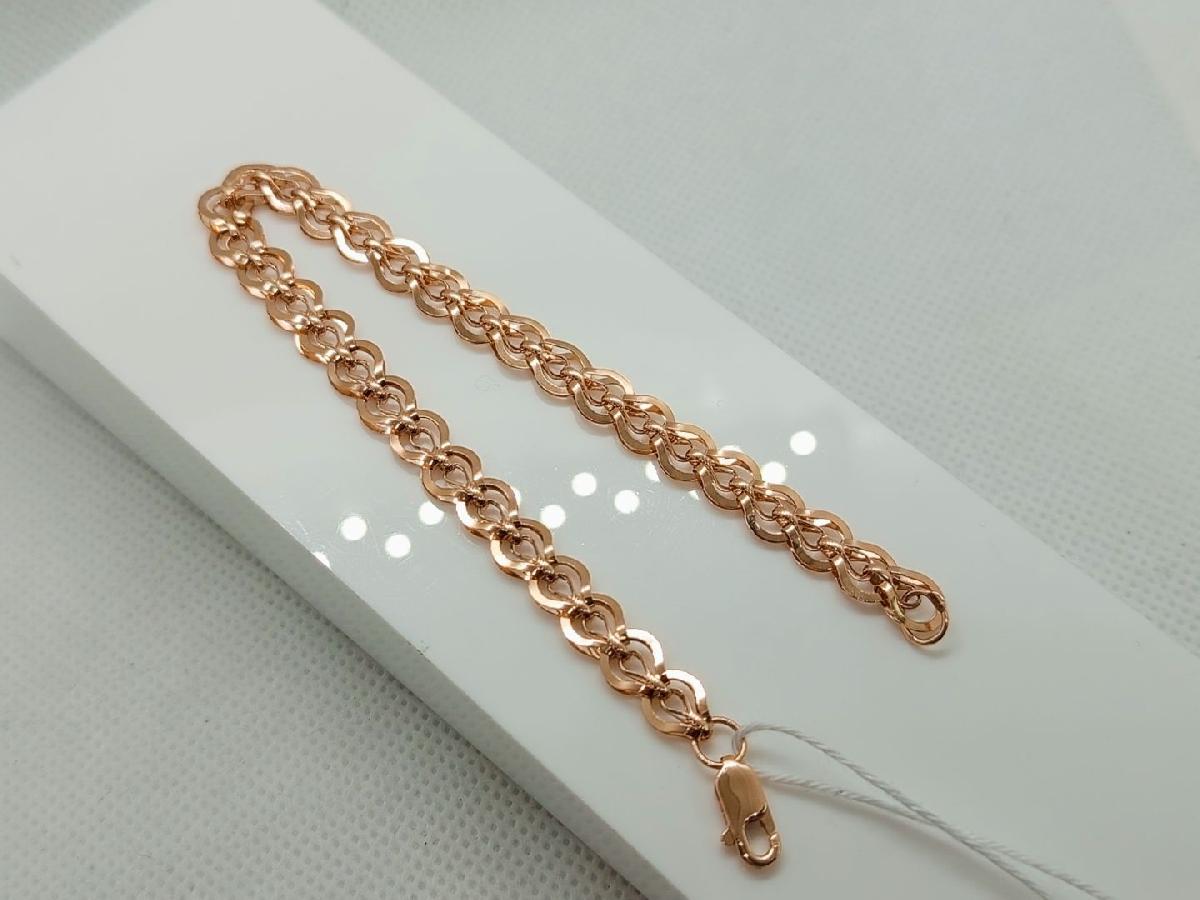 БРАСЛЕТ ПОЛНОВЕСНЫЙ Штамповка Au 585