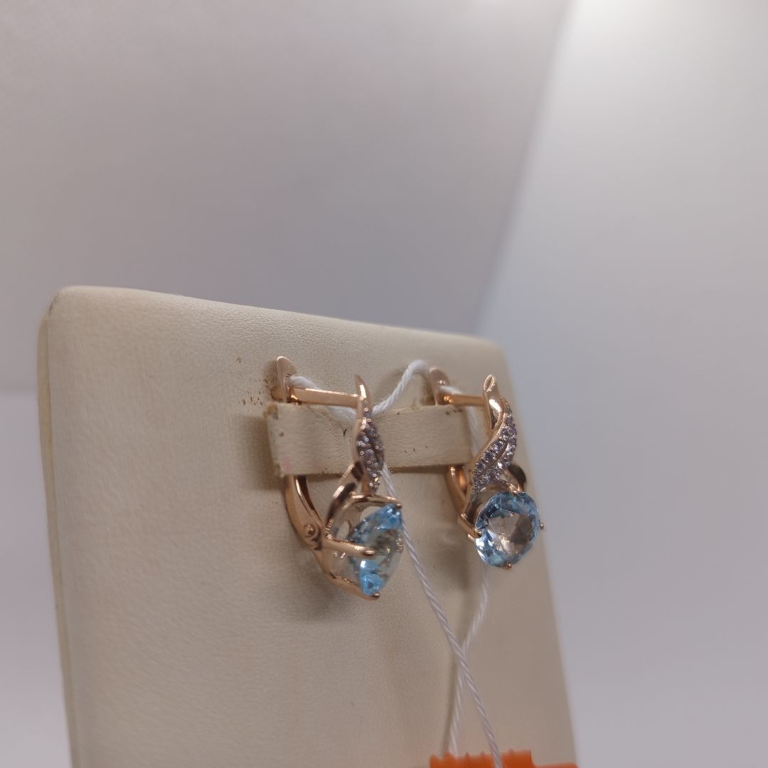 СЕРЬГИ С КАМНЯМИ (Au 585)